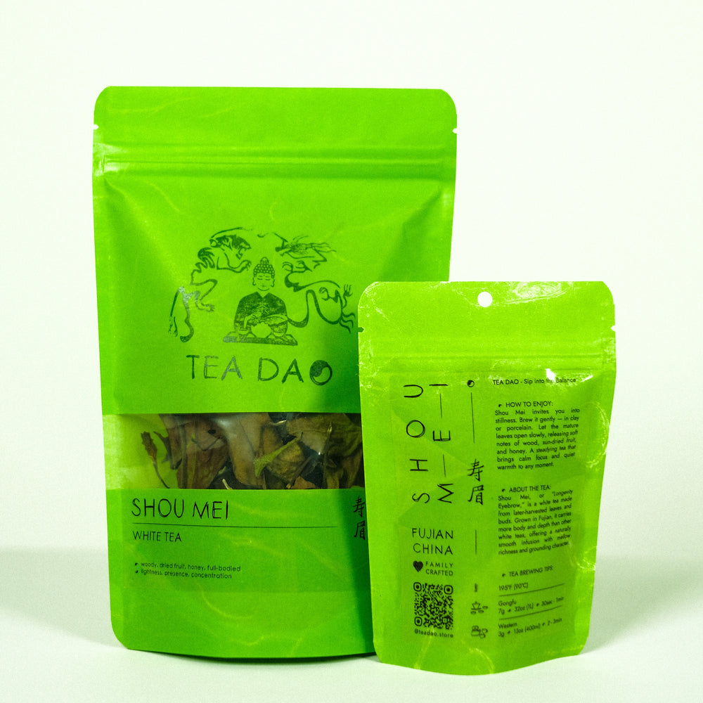 Premium White Tea Shou Mei – Rich & Full-Bodied